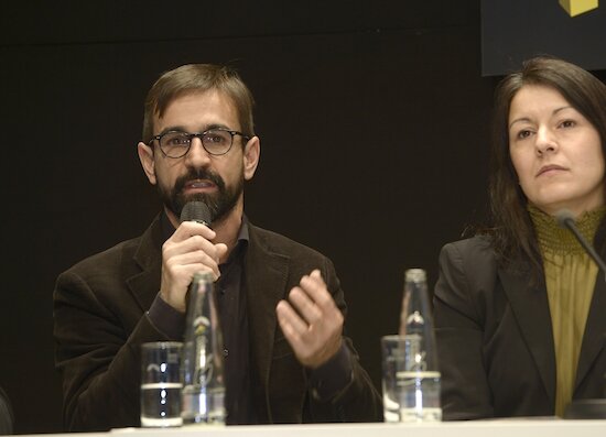 Jury members Mr. Francesco Isidori of Labics (Italy) and Mrs Cathrin Krumrey of SBA Architektur (Germany) 